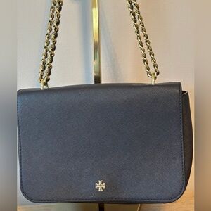 Tory Burch Chain Crossbody Bag in Navy